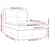 vidaXL Box spring postelja z vzmetnico temno siva 140x200 cm blago