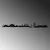 Wallity Zidna dekoracija Istanbul Skyline, 117x0.15x13 cm, 1.5 mm, Crna