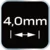 shumee Distančniki s krogom 4,0 mm, 100 kosov.