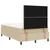 Vidaxl LED Box Spring Postelja Svetlo siva in bela. 120 x 190 cm