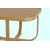 Hanah Home klub sto Hisar 90, 90 cm, hrast