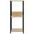 Male ravne police za knjige crne i hrast 33,5x39,6x79,7 cm drvo
