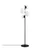 Aberto Design Podna lampa Fazli-10521, 33 x 33 x 162 cm 4 x E14 , Crna