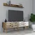Hanah Home TV komoda sa policama Valensiya 140, 140x35x45 cm, Braon-bela