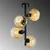 Opviq Luster Benek-15-14494, 40x40x55cm, IP20, Crno-žuti