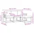 Set vanjskih sofa s jastukom 4 pcs Prirodna i bež