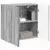 TV zidni ormar Siva Sonoma 59,5 x 31 x 60 cm Konstruirano drvo