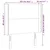 Vidaxl LED posteljno vzglavje temno rjavo 103x16x118/128 cm blago