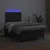 vidaXL Box spring postelja z vzmetnico LED črna 120x190 cm um. usnje