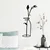 Wallity Zidna dekoracija Flower In The Vase, 33x0.15x71 cm, 1.5 mm, Crna