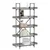 Regal za knjige s 5 razina boja hrasta 100x33x180,5 cm drveni