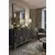 HANAH HOME Komoda Pega 120 Anthracite Gold