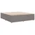 Vidaxl Posteljni okvir brez vzmetnice taupe 180x200 cm blago