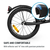 KLARFIT Follower, prikolica za bicikl, kotač od 16 ", jedan kotač, nosivost 35 kg, crna