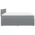 Vidaxl Box spring postelja z vzmetnico svetlo siva 180x200 cm blago