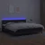 Vidaxl Box spring postelja z vzmetnico LED črna 200x200cm umetno usnje