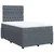 Vidaxl Box spring postelja z vzmetnico temno siva 120x200 cm žamet