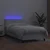 vidaXL Box spring postelja z vzmetnico LED bela 90x200 cm umetno usnje