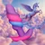 Creature Cocks Unicorn Swirl Silicone Butt Plug Small