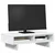 Stalak za monitor bijeli 50 x 27 x 15 cm od konstruiranog drva