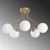 Opviq Luster Orion-13961, 62cm, IP20, Belo-zlatne boje