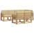 Set vanjskih sofa s jastukom 7 pcs Bijela i bež Poliester
