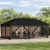 Paviljon s bočnim stranama 6 x 3 m Crna Poliester i čelik 190