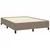 Vidaxl Box spring postelja z vzmetnico taupe 140x200 cm blago
