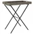 Sklopivi stol s pladnjem sivi 65 x 40 x 75 cm od poliratana