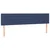 Vidaxl Box spring postelja z vzmetnico moder 200x200 cm blago