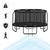 THUNDER Trampolin vrtni – 488 cm, z notranjo varnostno mrežo, lestev, komplet THUNDER ELITE 16FT, (5000115814)