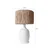 Opviq Stona lampa E27 Max 40W, Belo-Hrast
