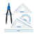 Geometrijski set 1/5 Pelikan 700252