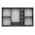 Hanah home Ormar Kale Plus 315x210x52cm Sivi