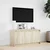 TV ormarić s LED svjetlima boja hrasta 100x34x50 cm drveni