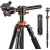 K&F T255A4+BH-28L Aluminum Video Camera Tripod Transverse Center Column