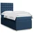 Vidaxl Box spring postelja z vzmetnico modra 90x190 cm blago