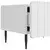 TV ormar s ladicama Bijela visokog sjaja 147 x 34,5 x 32 cm