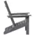 Sklopiva Adirondack stolica Svijetlo siva 80,5 x 74,5 x 92 cm
