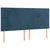 Krevet box spring s madracem LED tamnoplavi 160x200 cm baršun