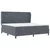 vidaXL Box Spring postelja z vzmetnico temno siva 200x200 cm žamet