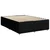 Vidaxl Box spring postelja z vzmetnico črna 160x200 cm blago