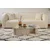 Hanah Home Klub sto Flavio, 105x30x65cm, Bež