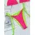 Bikini pink green