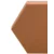 Akustični panel Hexagon 50 x 50 cm, debelina 5 cm, rjava barva