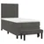 Vidaxl Box spring postelja z vzmetnico temno siva 80x200 cm žamet