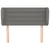 Vidaxl vidaXL Vzglavje s krilci temno sivo 83x23x78/88 cm blago