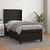 Vidaxl Box spring postelja z vzmetnico črna 90x190 cm umetno usnje
