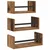 Set zidnih polica 3 pcs Staro drvo 40x16x14cm Konstruirano drvo