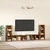 Set TV komoda Zidne 4 pcs Staro drvo 37 x 35 x 107 cm